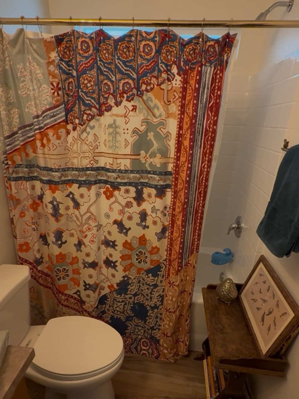 Boho Floral Multicolor Shower Curtain - Anthropologie